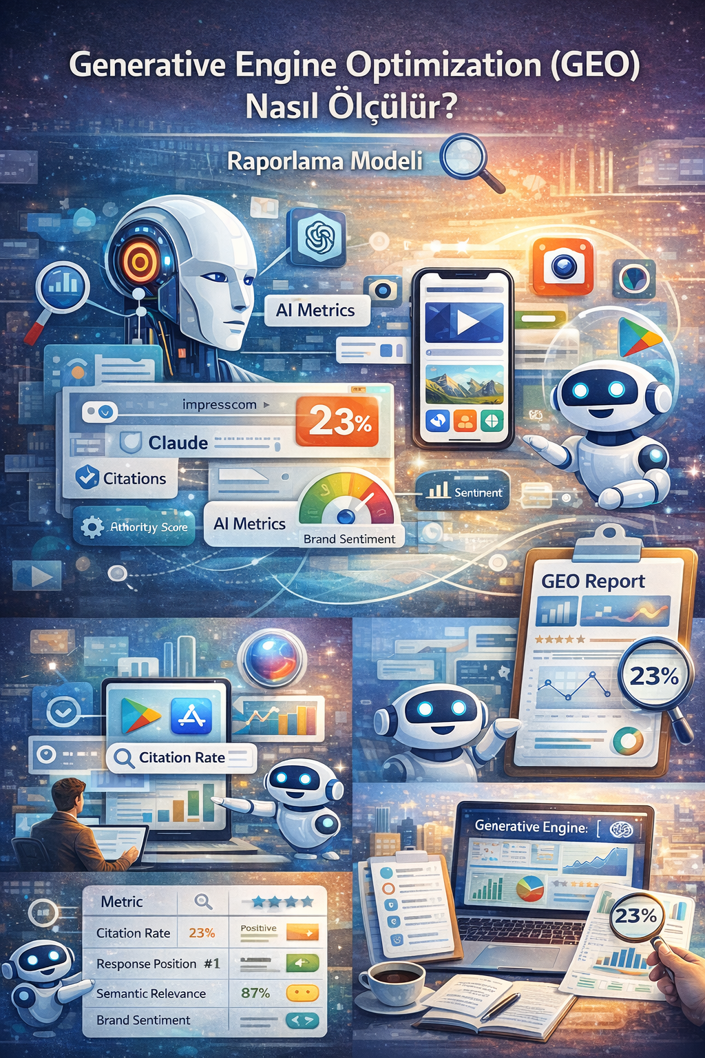 Generative Engine Optimization (GEO) Nasıl Ölçülür? AI Görünürlüğü için KPI’lar ve Raporlama Modeli