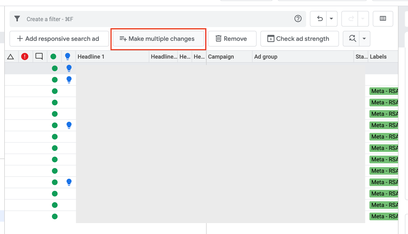 Bulk Ads Upload