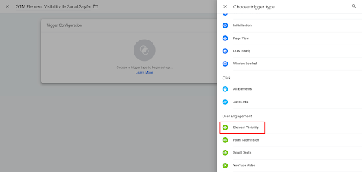 Virtual Page Integration with GTM Element Visibility