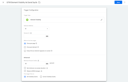 Virtual Page Integration with GTM Element Visibility