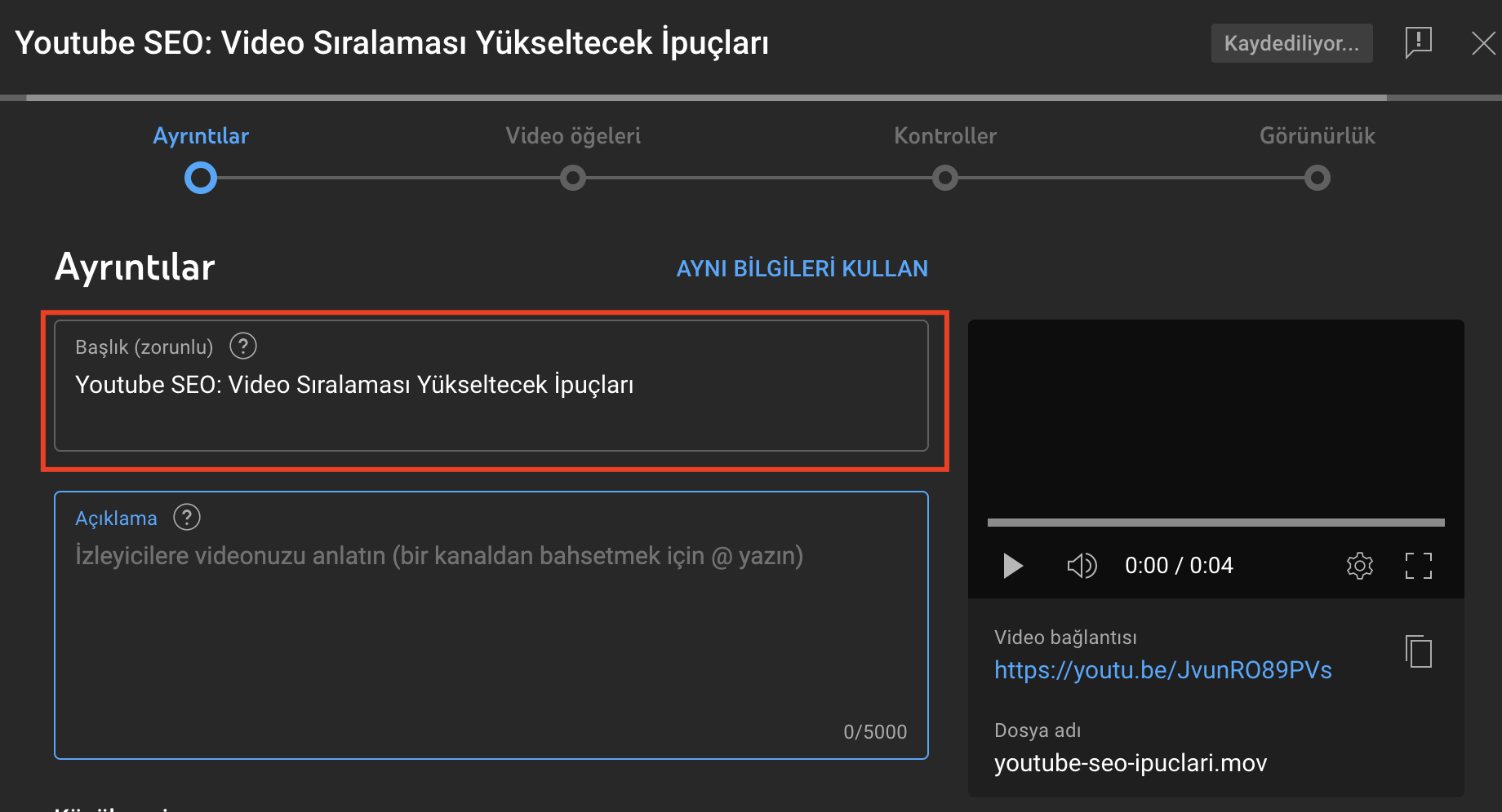 Youtube SEO: Video Arama Sıralamanızı Yükseltecek İpuçları