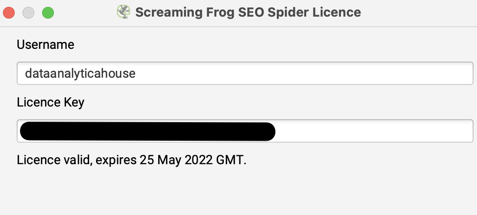 Screaming Frog User Guide and Configuration Settings