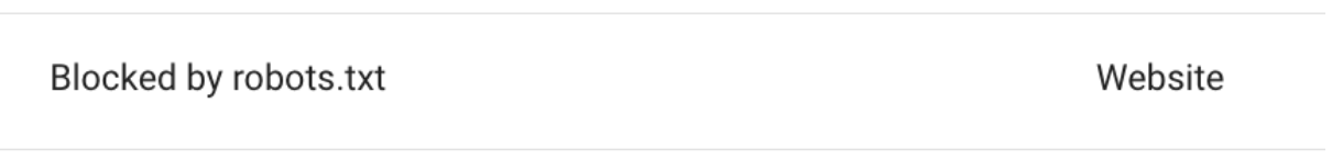 robots.txt ile engellendi