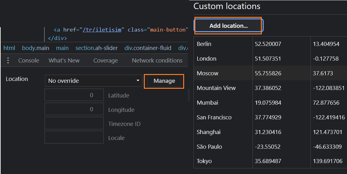 Website Analizinde User-agent ve Lokasyon Değişikliği